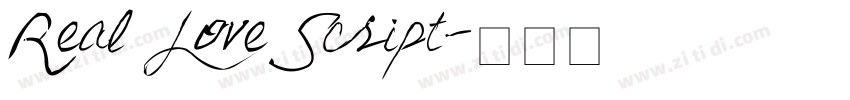 Real Love Script字体转换